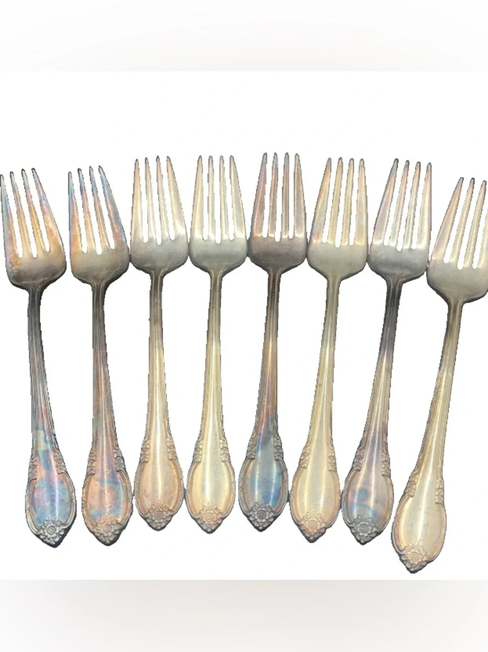 Vintage Rogers Bros 1847 IS Remembrance Pattern Lot of 8 Salad Forks